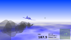 ScreenShot Image : The Timed Dogfight - Third person view 3D aerial shooter game for Silverlight®