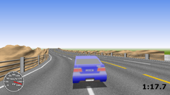 ScreenShot Image : The Hill-Driving - Third person view 3D sports car hillclimb racing game for Silverlight®