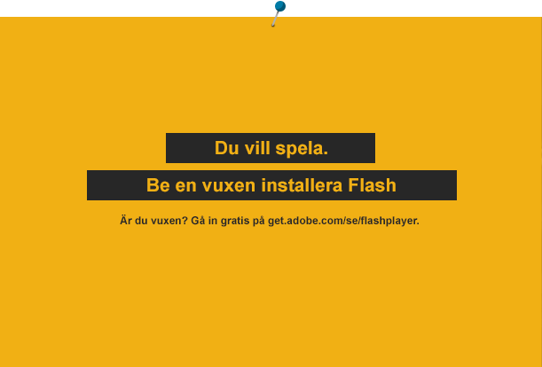 Be en vuxen installera Flash