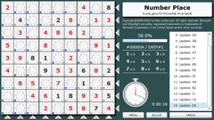 ScreenShot Image : The Number Place - A sudoku-style puzzle game for Silverlight®
