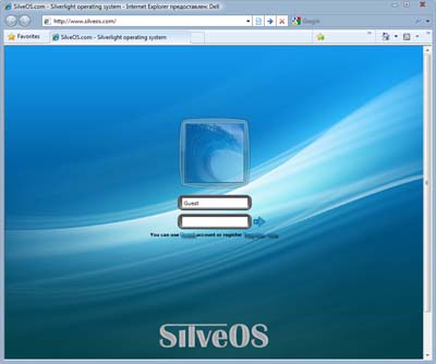 Silveos.com login screen